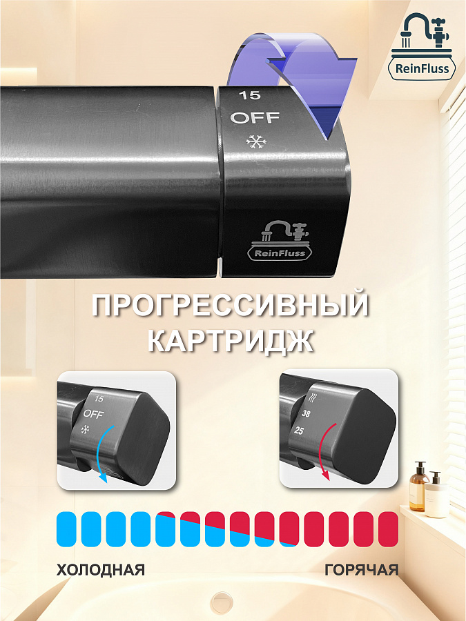 Душевая система из алюминия, с изливом, тропическим душем и лейкой, пепельная